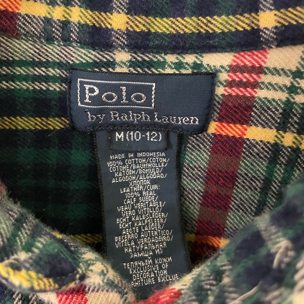 Polo by Ralph Lauren Boys Multicolor Plaid Shirt - Picture 3 of 4
